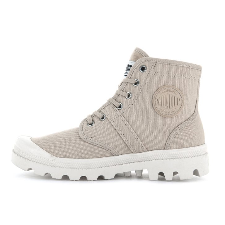 Palladium Pallabrousse Women's Boots Light Grey | UK Q260-OZM